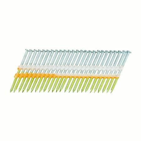

Metabo HPT 2006268 2.375 in. Plastic Strip Framing Nails 21 deg Ring Shank - Pack of 1000