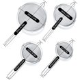 thumbnail image 2 of Colador de cocina de acero inoxidable de 4 piezas, colador de aceite, colador de filtro de malla, cuchara espumadera para residuos de filtro, 2 of 5
