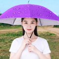 thumbnail image 4 of Sombrero , Sombrilla Impermeable Ajustable de 30 Pulgadas Gorra Sombreros para Exteriores para Golf Adultos y Playa Violeta Salvador sombrero de paraguas, 4 of 10