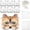 C, variant on Cats Foxes Mask with Furs Eye Meshes,Stickers,Therians Dress Up Mask to Paint Mask Arts Craft Kits,Costume Mask