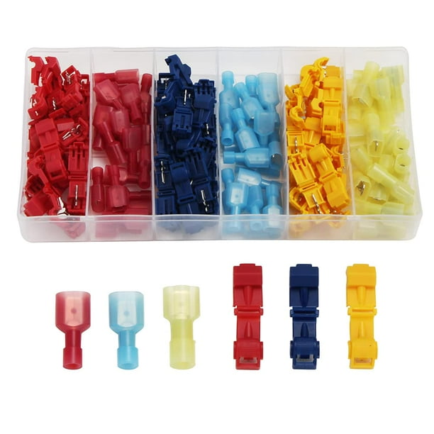 120 Pieces TTap Electrical Wire Connectors SelfStripping Wire Quick