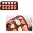 thumbnail image 5 of 15 Cavity Heart Shaped Chocolate Mold Silicone Candy Candy Mold, 5 of 5