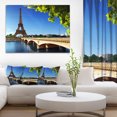 thumbnail image 1 of Pont vers Paris Tour Eiffel Paris - Impression sur Toile de la Ville, 1 of 3