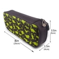 thumbnail image 3 of Picia Cute Cartoon Dinosaurs Pattern Large Capacity PU Leather Pencil Case Organizer Pen Marker Holder Double Zipper Storage Bag Big Pencil Pouch for College Office, 3 of 6