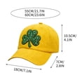 thumbnail image 3 of St Patricks Day Hat & Irish Cap with Printed Lucky Clover Design, Adjustable St Patricks Day Baseball Hat for Men, Women & Gift Giving, 3 of 6