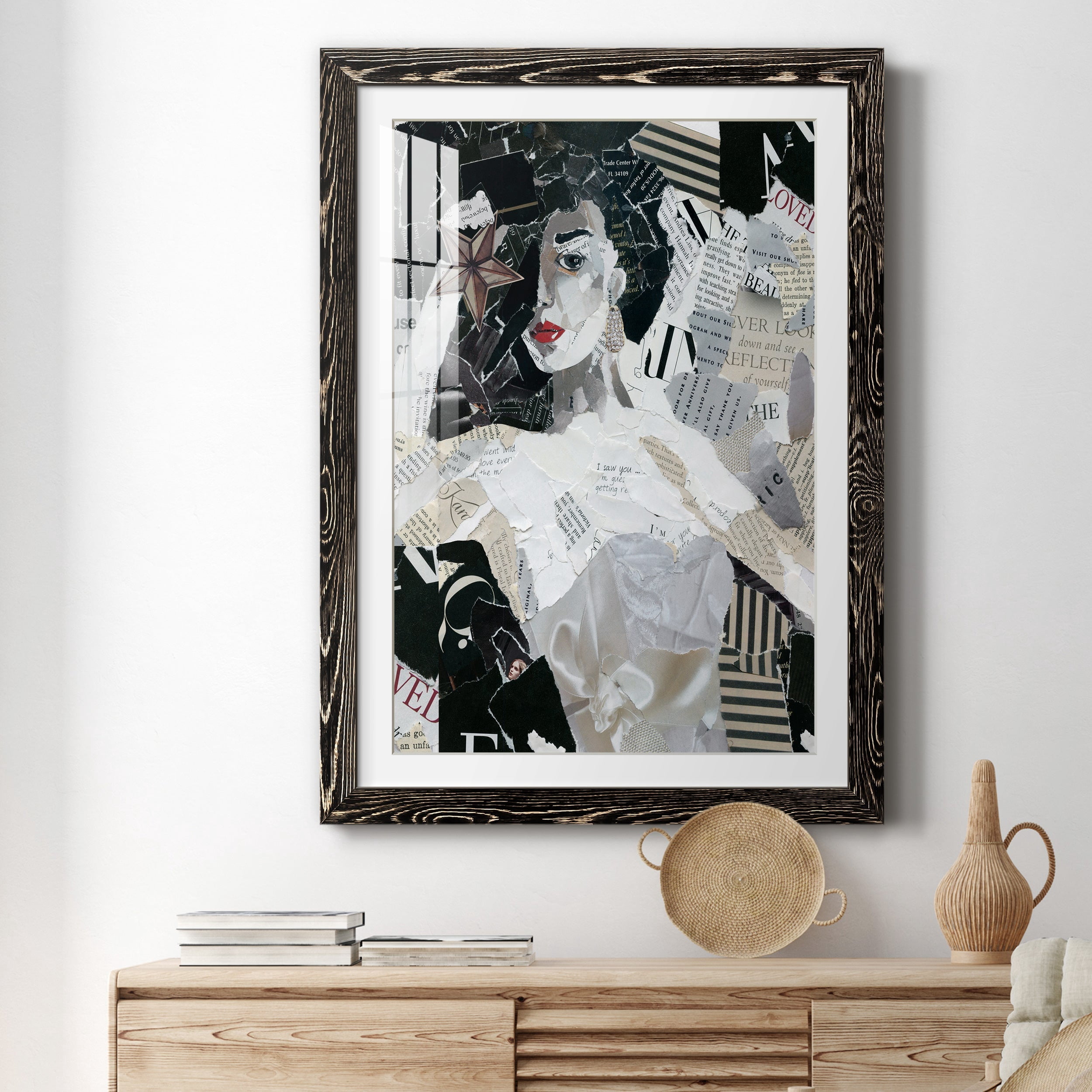 Runway Star - Premium Framed Print - Distressed Barnwood Frame - Ready to Hang