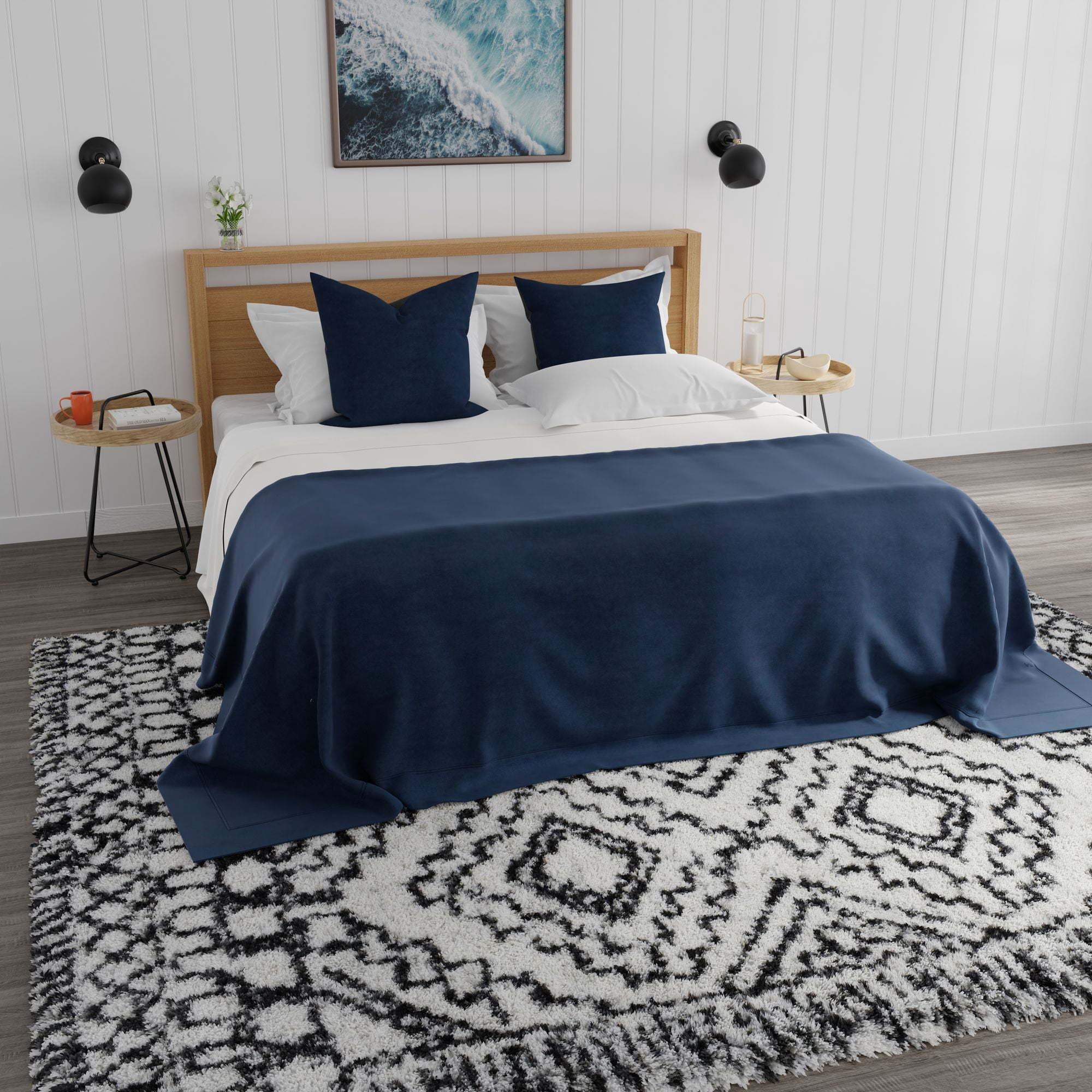Mason Brooks Indigo Shag CG30A Transitional Geometric 2'6" X 4' Area Rug