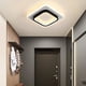 thumbnail image 4 of Lámparas LED Moda Nórdica Cuadrada Pequeña Luz de Techo Negra para Pasillo Cocina Sala de Estar Lámpara de Techo 20W 24CM (Luz Cálida) Sincero Electrónica, 4 of 5