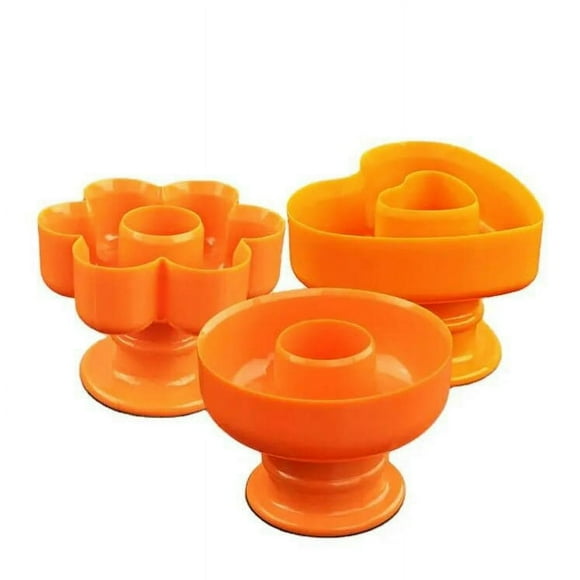 CHOK Donut Cutters 3 pack Reusable Biscuit Cookie Maker Cutters with Handle for DIY Dough Baking Non-stick