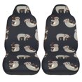 thumbnail image 1 of LAKIMCT Branch Sloth Car Seat Covers Vehicle Front Seat Covers Universal Fit Seat Protector, 1 of 9