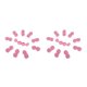 thumbnail image 1 of Jumpingount Tapas del estuche para lentes e indicación impresa Contenedor portátil FlipTop FlipTop sellado herméticamente Hecho con FlipTop Rosa Rosa 10 piezas 2Conjunto, 1 of 1
