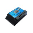 thumbnail image 4 of Contrôleur de Charge Solaire 100A, Panneau Intelligent Amélioré, Régulateur de Pile avec Port USB, Écran LCD Multifonction Ajustable, Lampadaire, 4 of 7