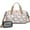 Vintage Bull Terrier, variant on Women Men Gym Bag,Pink Border Collie Dog and Flower Floral Small Duffle Bag Spend the Night Bags for Women with Shoes Compartment Washbag,Detachable Shoulder Strap,19.7x8.3x11 Inches