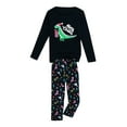thumbnail image 6 of MIPREWUY Christmas Parent-child Outfit, Dinosaur Letter Printing Long Sleeve Round Collar Sleepwear/Jumpsuit for Adult/Baby/Kid/Dog, 6 of 10