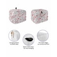 thumbnail image 2 of Red Spring Floral Toaster Cover 4 Slice, Vintage Botanical Colorful Elegant Dustproof Bread Machine Oven Cover with Storage Pockets, Fits Most Kitchen Toasters Protector, 2 of 5