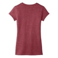 thumbnail image 6 of Yellow Rooster Women's Juniors Very Important V-Neck Cotton/Polyester Tee Heathered Red 2XL, 6 of 6