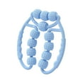 thumbnail image 2 of Rodillo masajeador de piernas de 12 ruedas para ejercicios de 360 degree, ideal para deportes. azul, 2 of 9