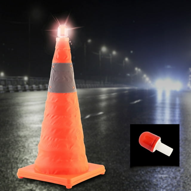 VERDANVERSE Cône de Circulation 1Pcs Bandes Réfléchissantes pour Blocage Routier et Usage Extérieur