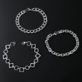 thumbnail image 2 of Simple Stainless Steel SUNFLOWER Three-piece Bracelet, 2 of 2