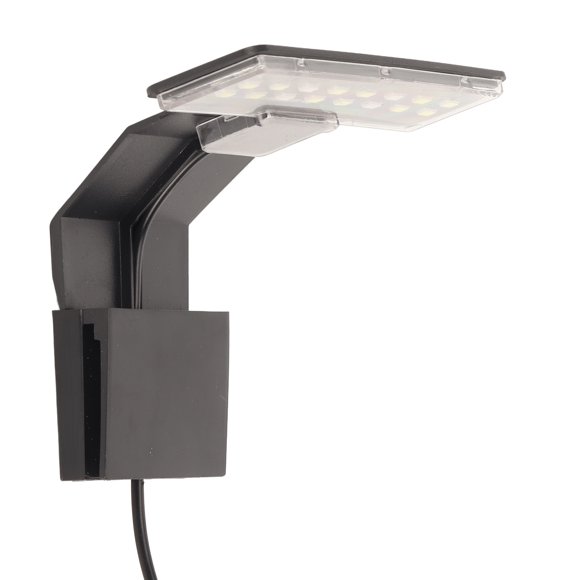Luz Con Clip Para Pecera, Luz LED Compacta Para Acuario Con Carcasa Negra, Enchufe Europeo De 220V Para Acuario