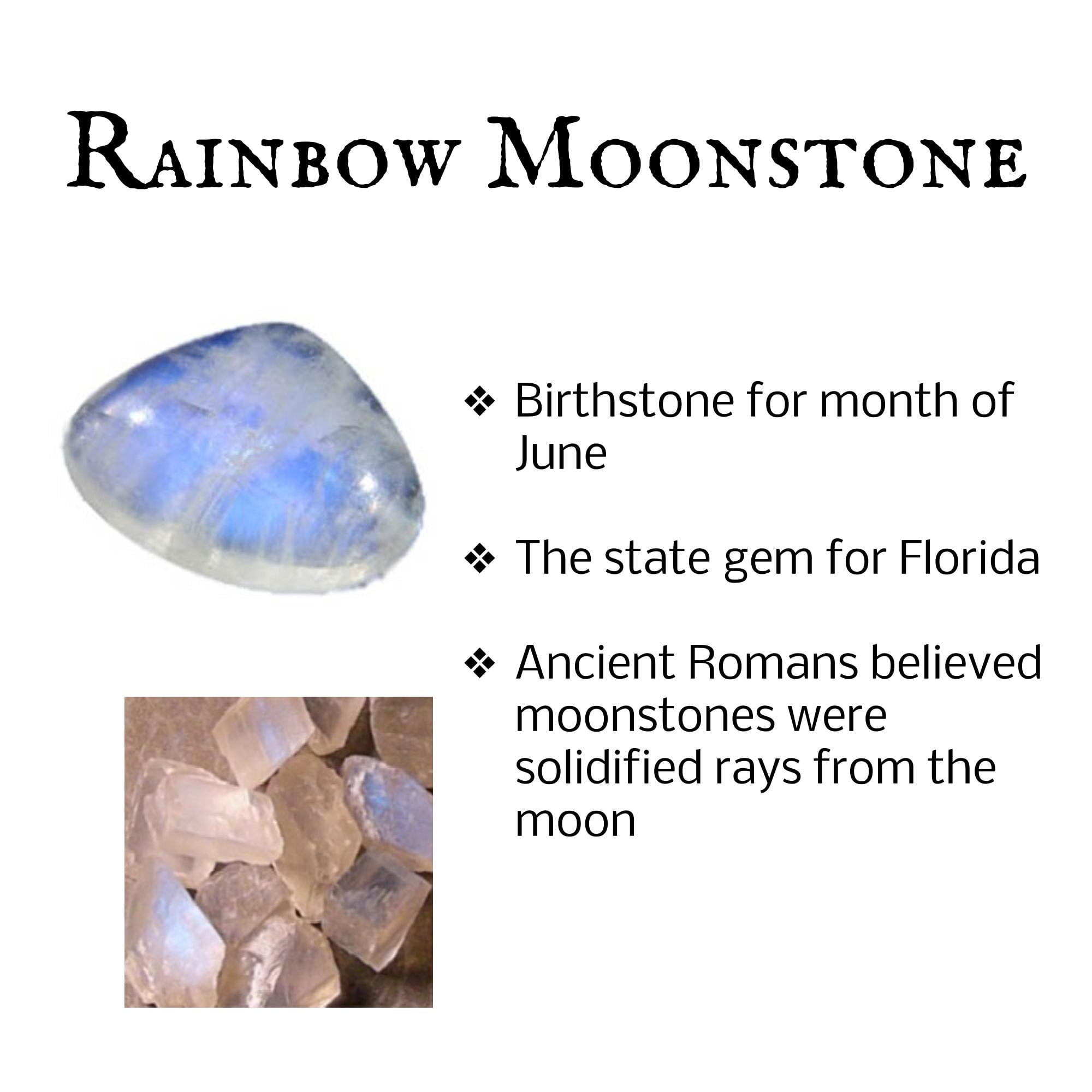 Rainbow Moonstone Crystal Point Healing Necklace – Catching Wildflowers