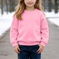 thumbnail image 6 of Boys Girls Fleece Lined Sweatshirt Warm Winter Pullover Top 1-13 Years Kids Casual Long Sleeve Crew Neck Jumper Soft Cozy, 6 of 9
