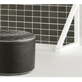 thumbnail image 2 of Gouchee Home Dotcom Modo Tap Pouf en simili cuir noir – Pouf rond en polystyrène, accessoire durable et léger pour salon, chambre à coucher ou bureau, fabriqué au Canada, 2 of 6