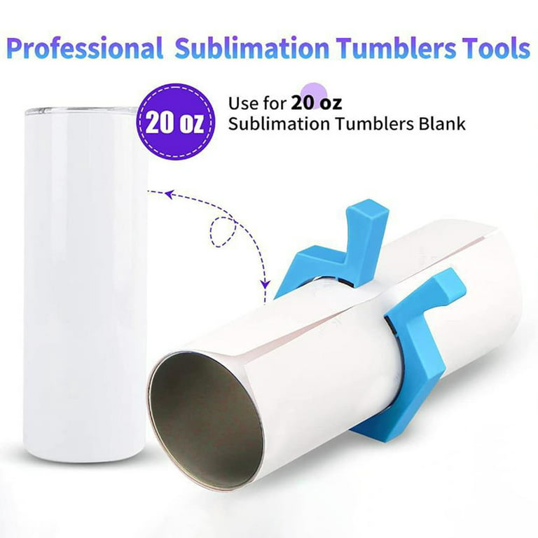 2 Pinch Perfect Clamp and 1 Sublimation Blanks Tumblers Width Measuring  Ruler, Perfect Tool 