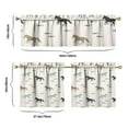 thumbnail image 6 of Kitchen Curtains 24 Inch Short - 3 Panel Set, Cute Horse Pony Print, Rod Pocket Window Curtain, 100% Polyester for Farmhouse, Retro Rural Kitchen, Easy Wash, 6 of 6