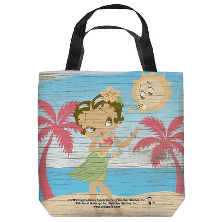 Betty Boop Hula Boop Tote Bag White 16X16