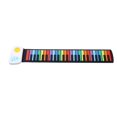 thumbnail image 2 of Rainbow Roll Piano Portátil Plegable Estándar 49 Teclas Flexible Silicona Suave Electronic Music Roll Teclado De Piano Para Niños Y Principiantes Inevent EL008431-00, 2 of 5