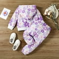 thumbnail image 6 of Zshosam Fall Toddler Girl Clothes Baby Girl Clothes Long Sleeve Toddler Girls Clothes Tie-Dye Hoodie and Girls Leggings 2 Piece Fall Outfits Size 6 9 Months,(Purple 6-9 Months), 6 of 8