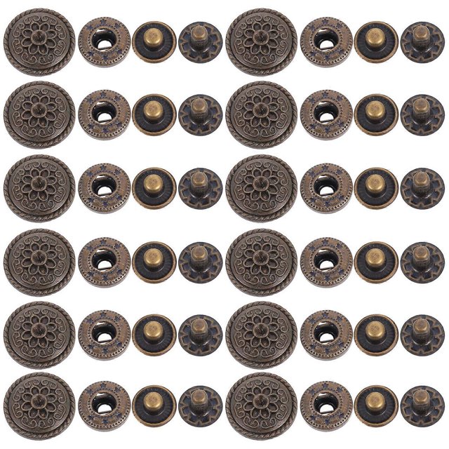 20 Sets Zinc Alloy Button Purse Buckle Snap Button Cartoon Wallet Buckle