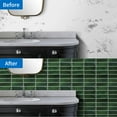 thumbnail image 6 of DEWOO Peel and Stick Backsplash - 10 Sheets of 12"×12" - 3D Adhesive Peel and Stick Tile Backsplash for Kitchen, Bathroom, Wall Tile, Emerald Green, 6 of 11