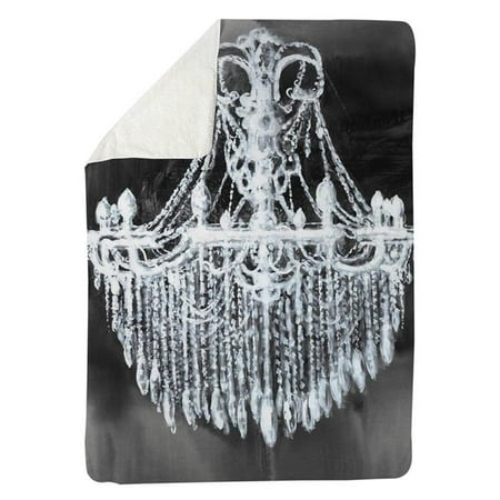 

Begin Home Decor 5545-6080-SL17 60 x 80 in. Big Glam Chandelier-Sherpa Fleece Blanket