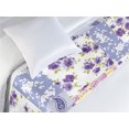 thumbnail image 3 of Nature Bed Runner, Fashion Theme Repetitive Minimalist Paisleys Flowers Pattern Art, Decorative Accent Bedding Scarf for Hotels Homes & Guest Rooms, Twin, Blue Violet and Earth Yellow, by Ambesonne, 3 of 3