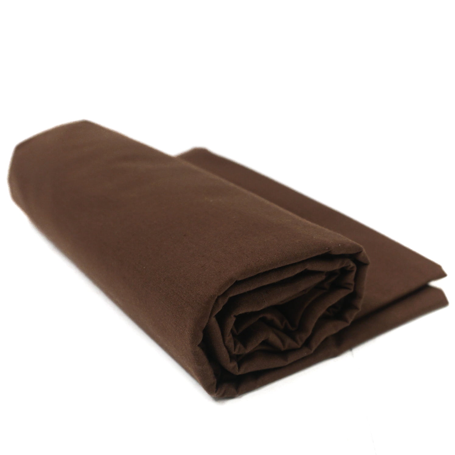 Shason Textile Poly Cotton (3 Yards Cut) x 44" Craft Projects Quilting Precut Fabric, Dark Brown