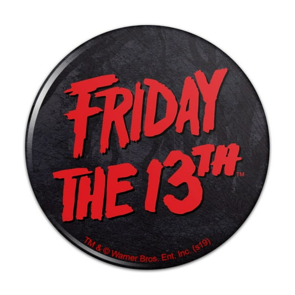 Friday the 13th Logo Kitchen Refrigerator Locker Button Magnet