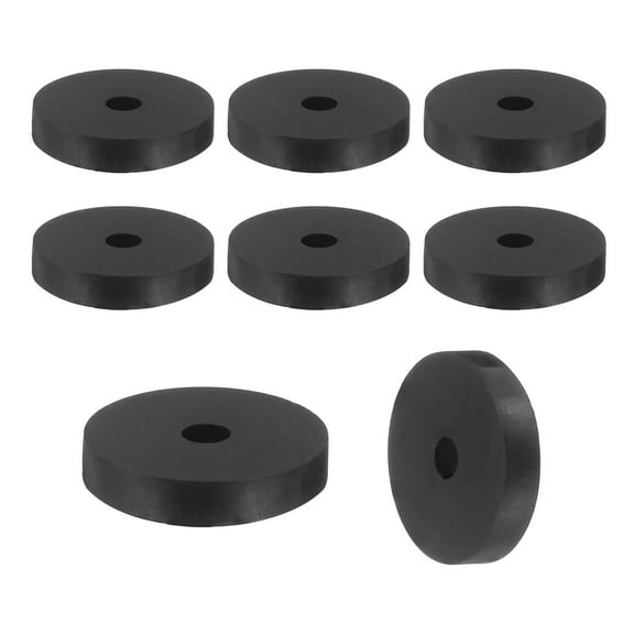 12Pack Thick Rubber Spacer, 1-3/16 Inch OD x 1/4 Inch ID x 1/4 Inch Thickness