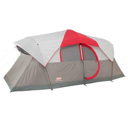 Coleman Weathermaster 10 Person 2 Room Family Camping Tent W Led Coleman Weathermaster 10 Person 2 Room Family Camping Tent W Led Light System