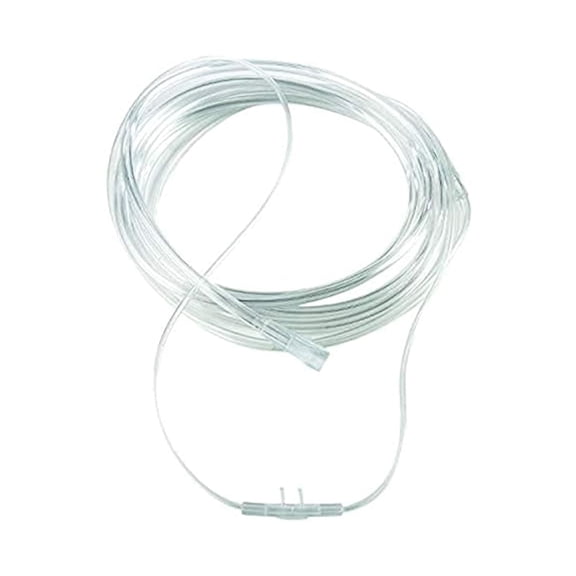 Carex Soft-Touch Nasal Oxygen Cannula, Standard Connector, Lightweight, 1-Count, Adult Size, 7 Foot Tubing