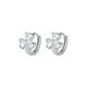 thumbnail image 1 of Pendientes de aro pequeños para mujeres niñas s999 Plata de ley Zirconia cúbica Racimo Hojas Espárragos Ronda Tragus Oreja Perforada Sin fin Aros 9 mm JAMW Sencillez, 1 of 4