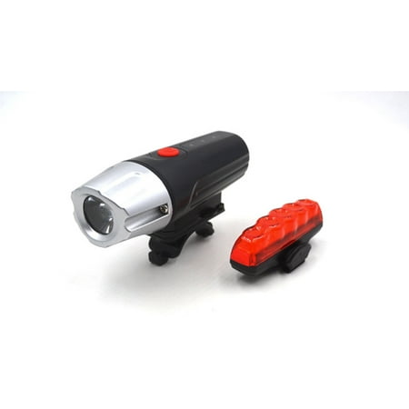 Front Safety Light Creative Motion 2 Lights in 1 Bicycle Light Set with Front Light and Back Blinking Light for Safety; Waterproof; Easily clip ()