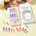 thumbnail image 6 of ABS Plastic Full Cover Press On False Nails Nail Art Detachable Manicure with Sticker Colorful 27~31.8x8~12x4.5~5mm, 6 of 8