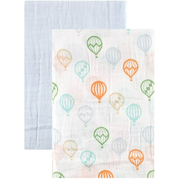 Hudson Baby Swaddle Blanket Muslin 2pk B - Walmart.com ...
