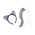 thumbnail image 1 of Orejas de negro y cola larga, accesorios para disfraz, aro para el pelo para niños, diadema de animales para fiesta de graduación, regalos de Salvador Cola de disfraz, 1 of 10