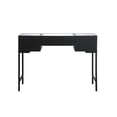 thumbnail image 4 of Elegant Decor 42 inch mirrored flip top vanity table in black, 4 of 12