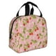 thumbnail image 2 of Easygdp Strawberry Floral Bolsa Térmica Premium - Tela Oxford Impermeable, Gran Capacidad, Bolsillo Frontal, Unisex para Trabajo, Escuela, Actividades al Aire Libre y Picnics, 2 of 8