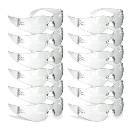 

Rugged Blue Polycarbonate Protective Eyewear Safety Glasses - Clear- 1.5 Diopter -12 PK
