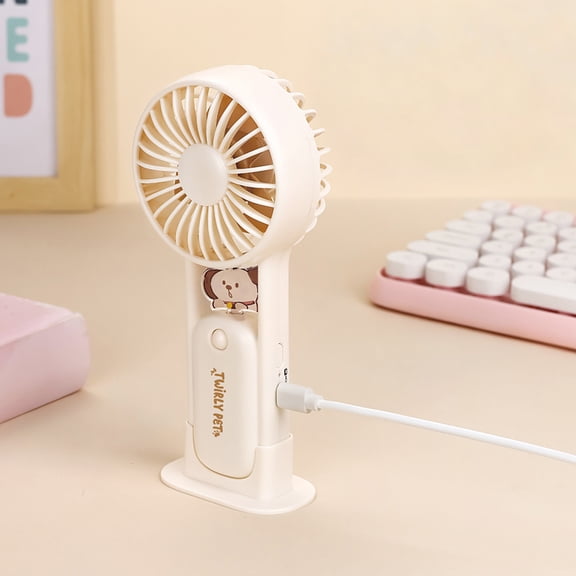 Yyuenw Mini Portable Rechargeable Handheld Fan Battery-powered Fan Suitable For Women's Travel Makeup Outdoor And Indoor Use
